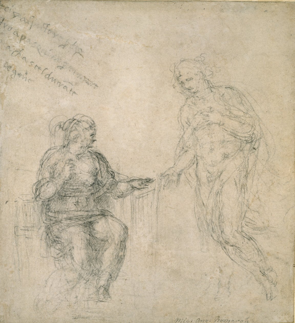 Christus verabschiedet sich von seiner Mutter nach der Auferstehung, 16. Jahrhundert von Michelangelo Buonarroti