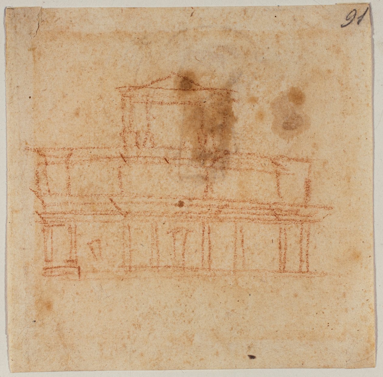 Entwurf für die Fassade von San Lorenzo von Michelangelo Buonarroti