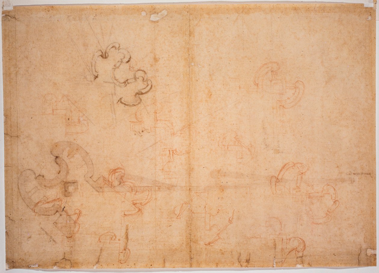 Befestigungsentwurf für Ecktor von Michelangelo Buonarroti