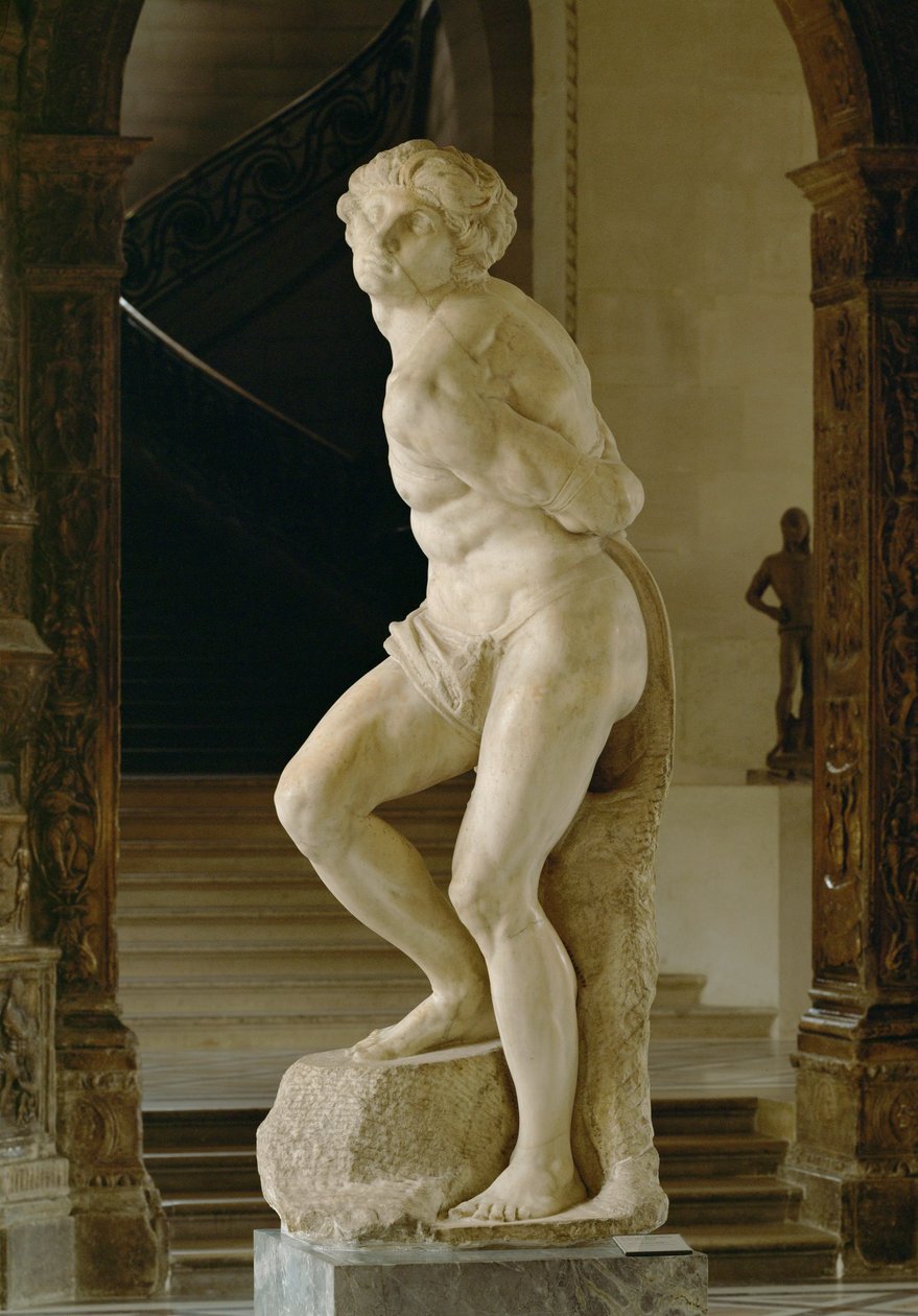 Rebellischer Sklave, für das Grab von Papst Julius II von Michelangelo Buonarroti