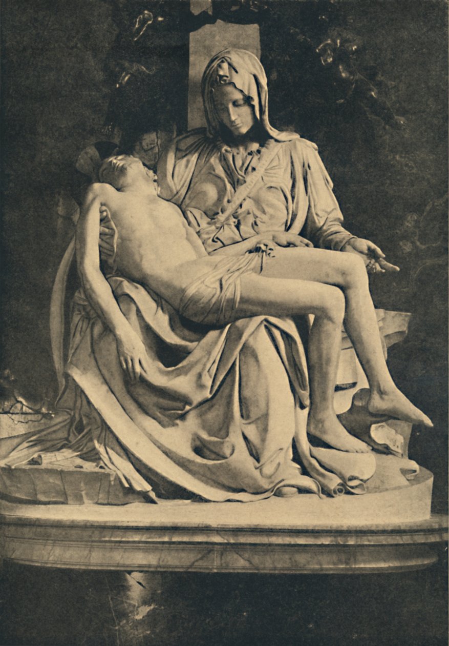 Rom - Basilika St. Peter. Pieta von Michelangelo, 1910 von Michelangelo Buonarroti