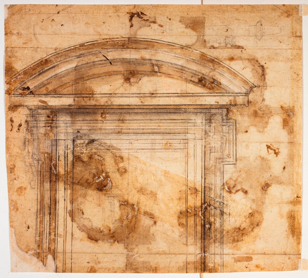 Fensterskizzen für San Giovanni dei Fiorentini von Michelangelo Buonarroti