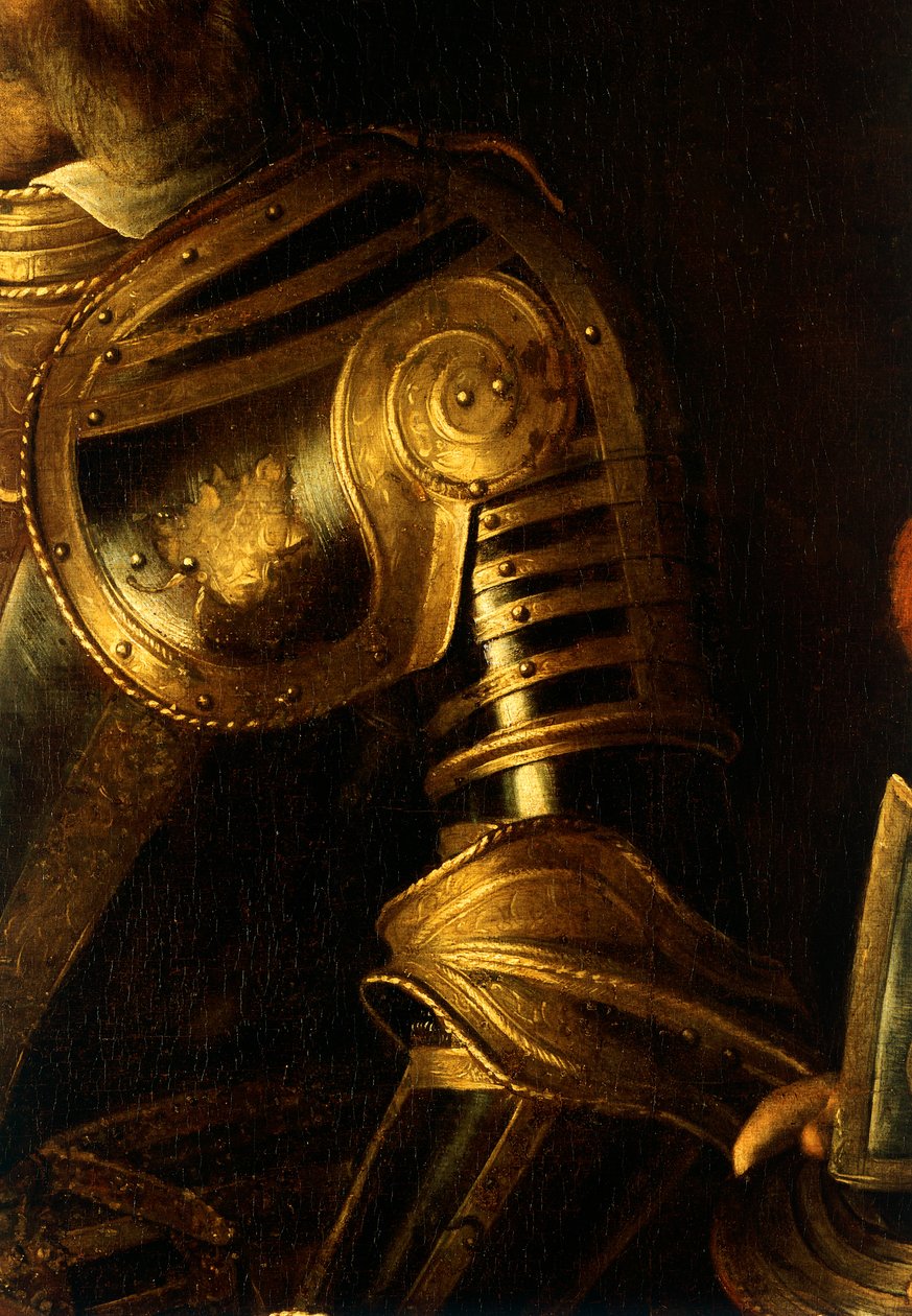 Porträt von Alof de Wignacourt mit seinem Pagen (Detail) von Michelangelo Merisi da Caravaggio