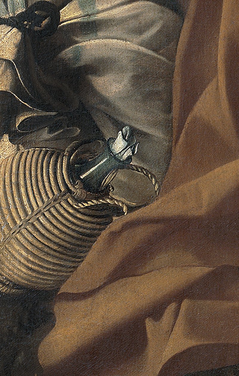 Detail der Rast auf der Flucht nach Ägypten von Michelangelo Merisi da Caravaggio