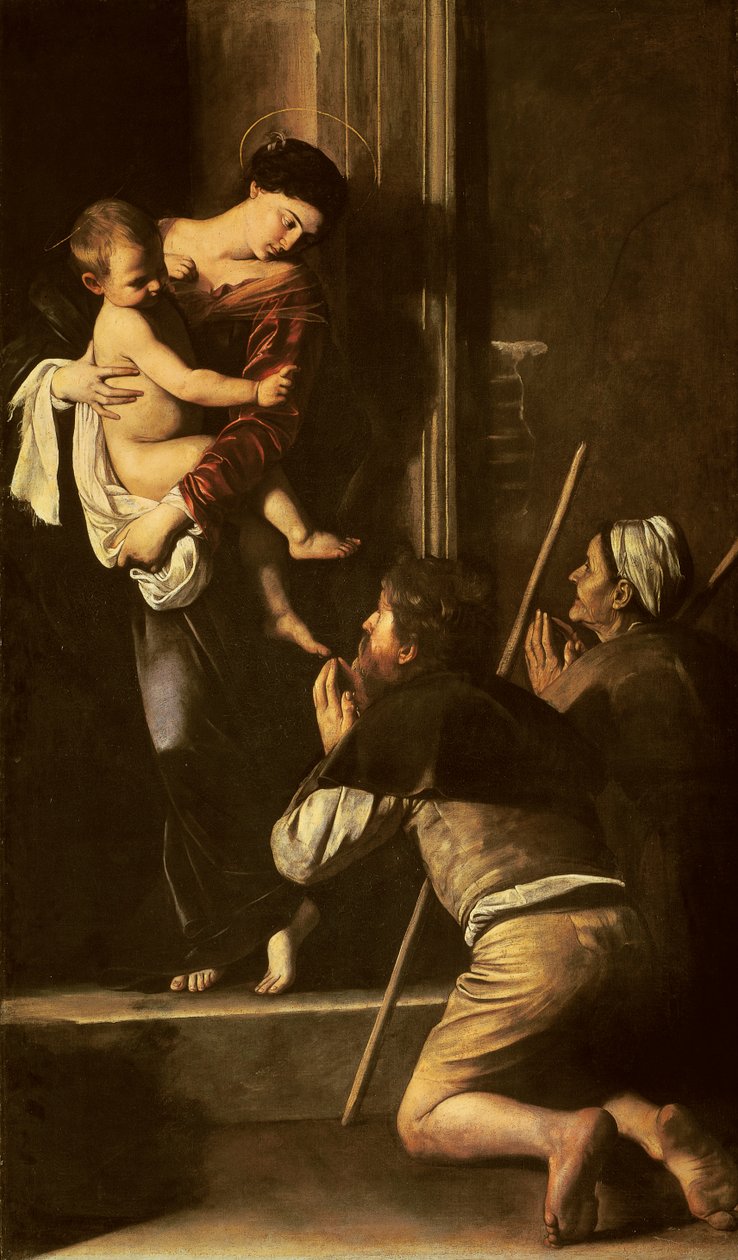 Madonna der Pilger, ca. 1603-05 von Michelangelo Merisi da Caravaggio