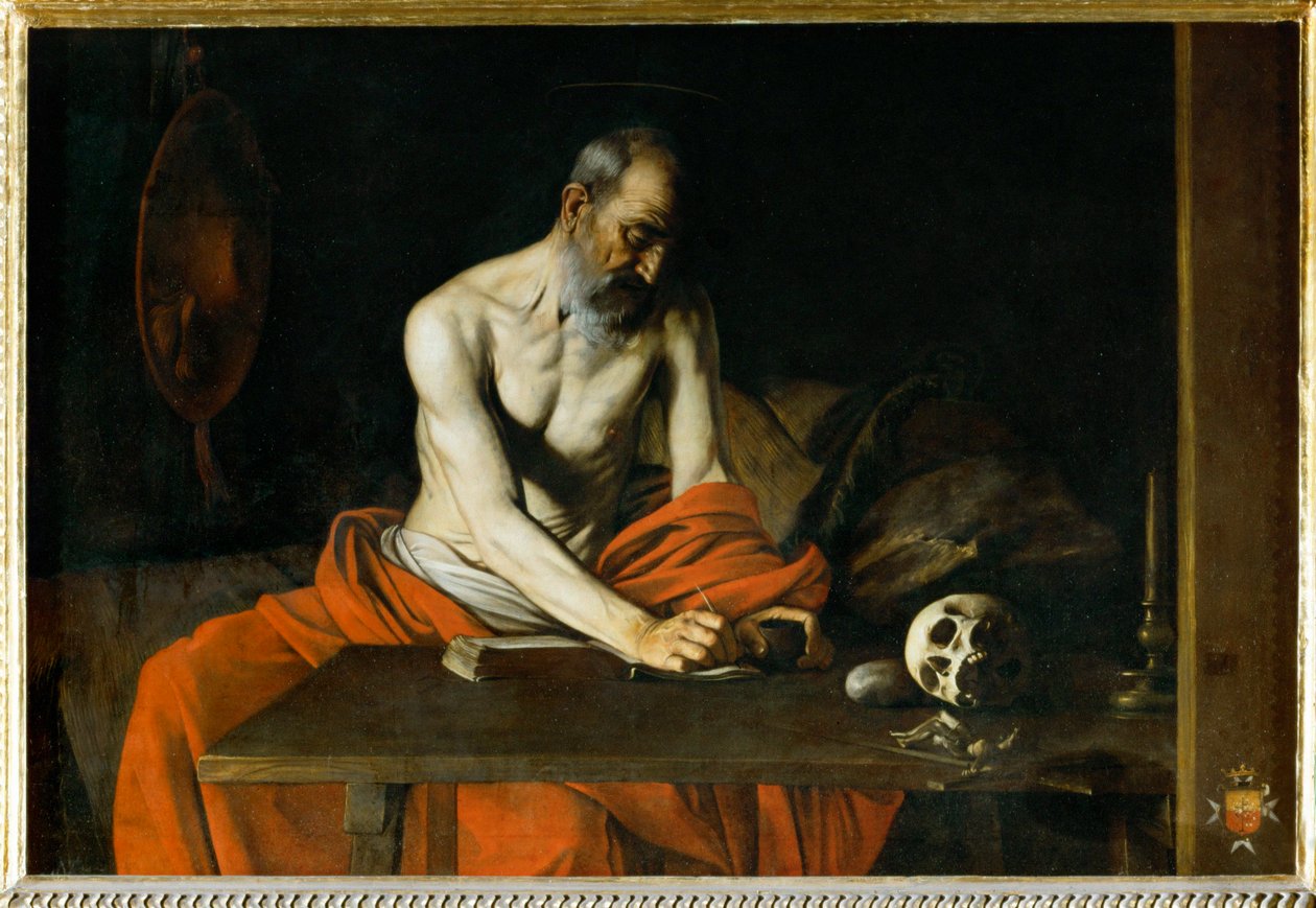 Der reuige Heilige Hieronymus von Michelangelo Merisi da Caravaggio