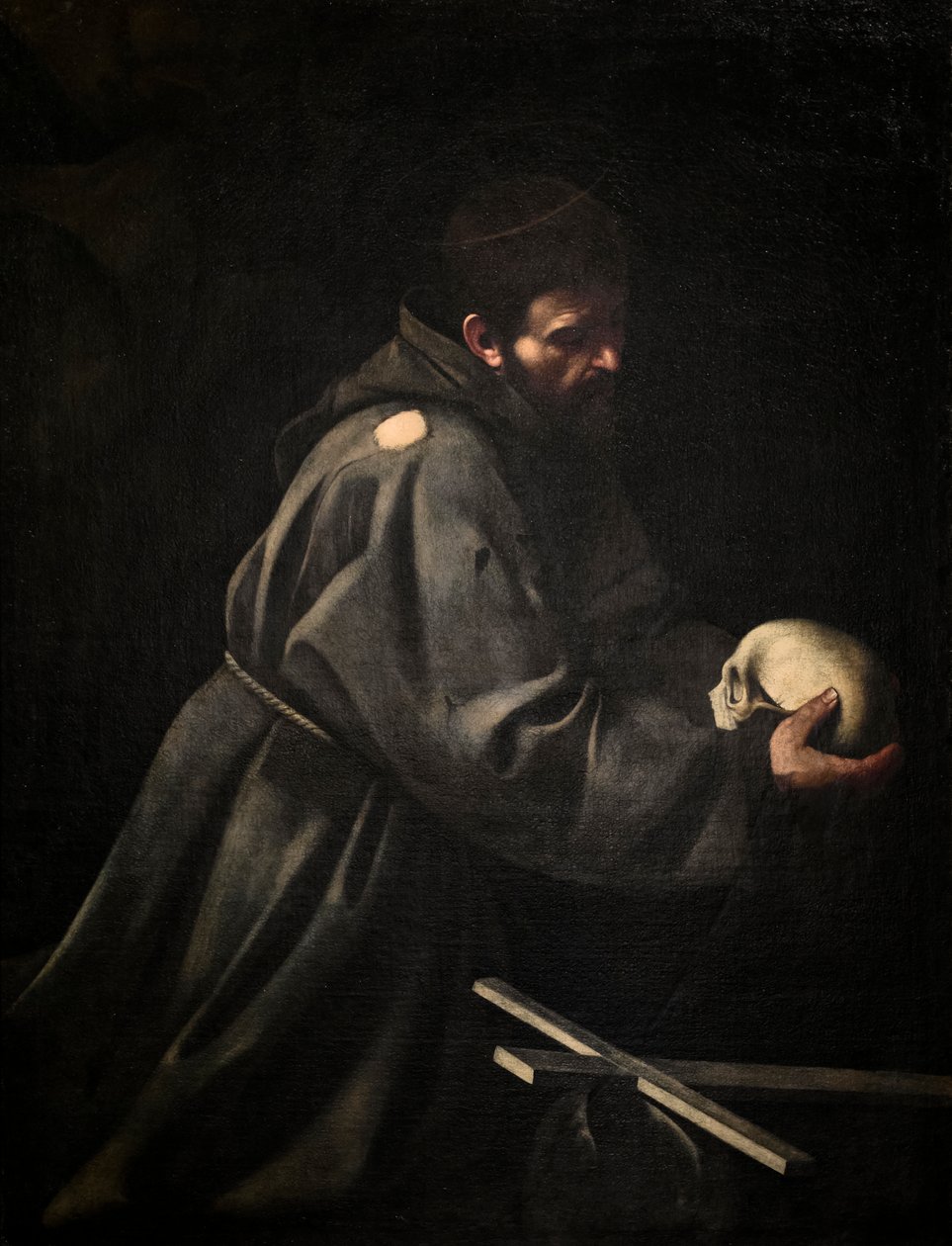 Der Heilige Franziskus in Meditation, ca. 1606 von Michelangelo Merisi da Caravaggio