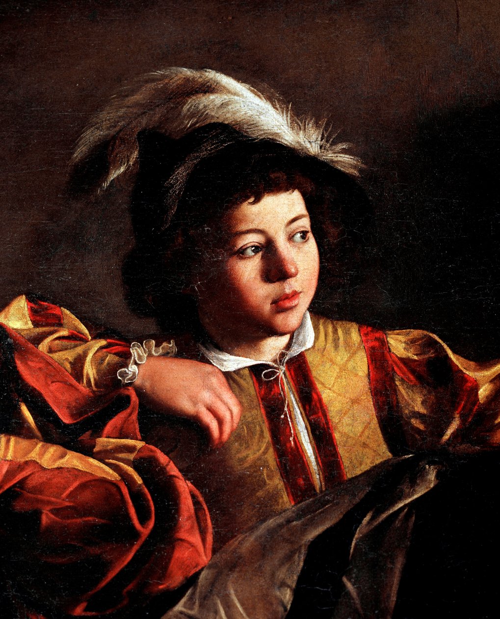 Die Berufung des heiligen Matthäus (Detail) von Michelangelo Merisi da Caravaggio
