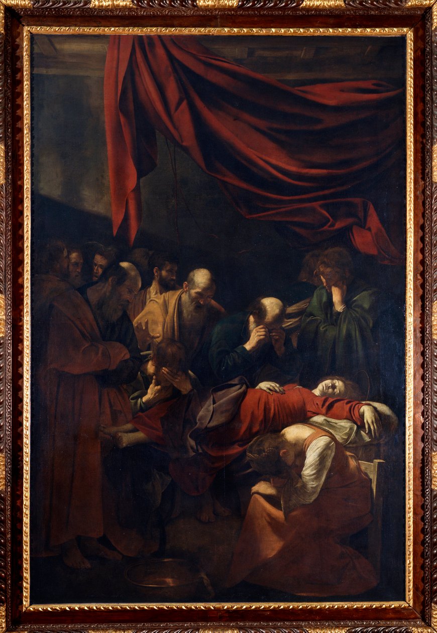Der Tod der Jungfrau (La mort della Vergine) von Caravaggio (il Caravaggio) von Michelangelo Merisi da Caravaggio