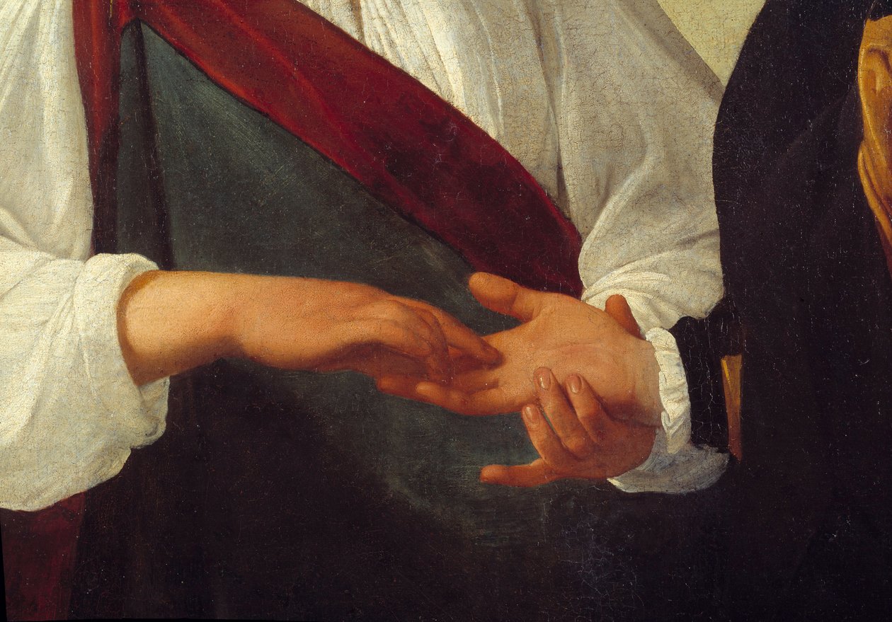 Die Wahrsagerin (Detail) von Michelangelo Merisi da Caravaggio