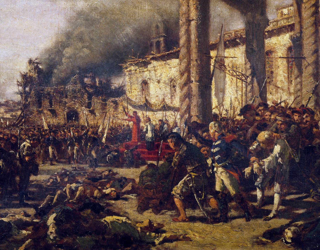 Massaker von Altamura, Neapolitanische Republik, Italien von Michele Cammarano