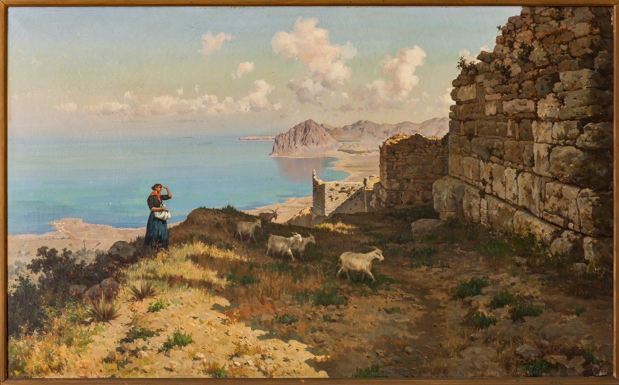 Die kyklopischen Mauern des Berges Erice von Michele Cortegiani