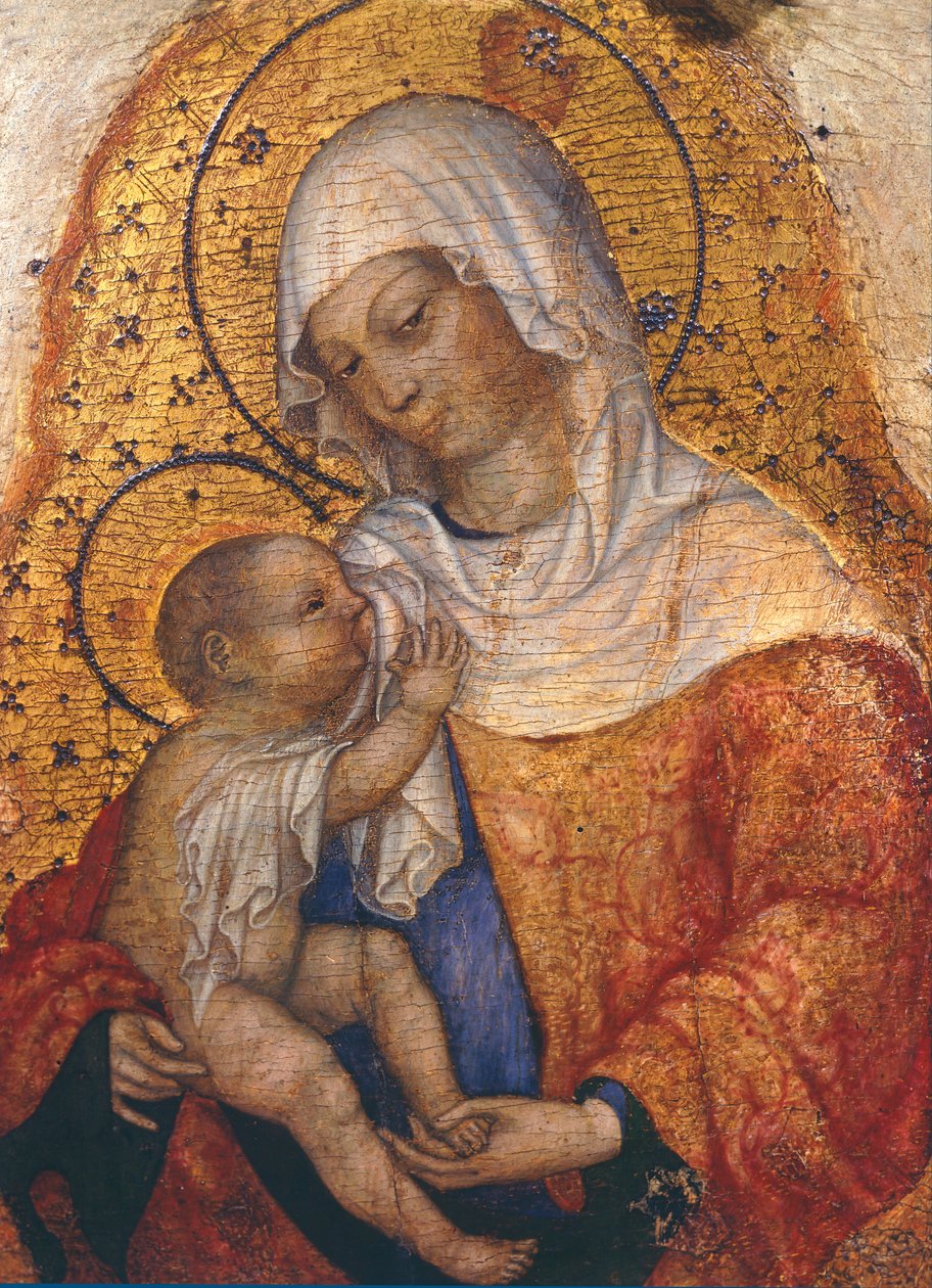 Madonna mit Kind, von Michele Giambono (aktiv 1420-1462) von Michele Giambono