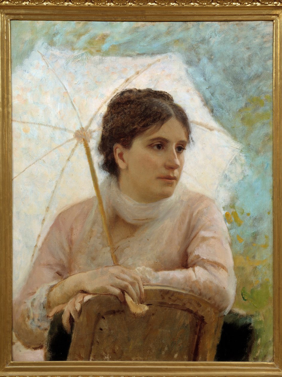 Porträt von Gabriella Coujere, der Frau des Künstlers von Michele Giordigiani