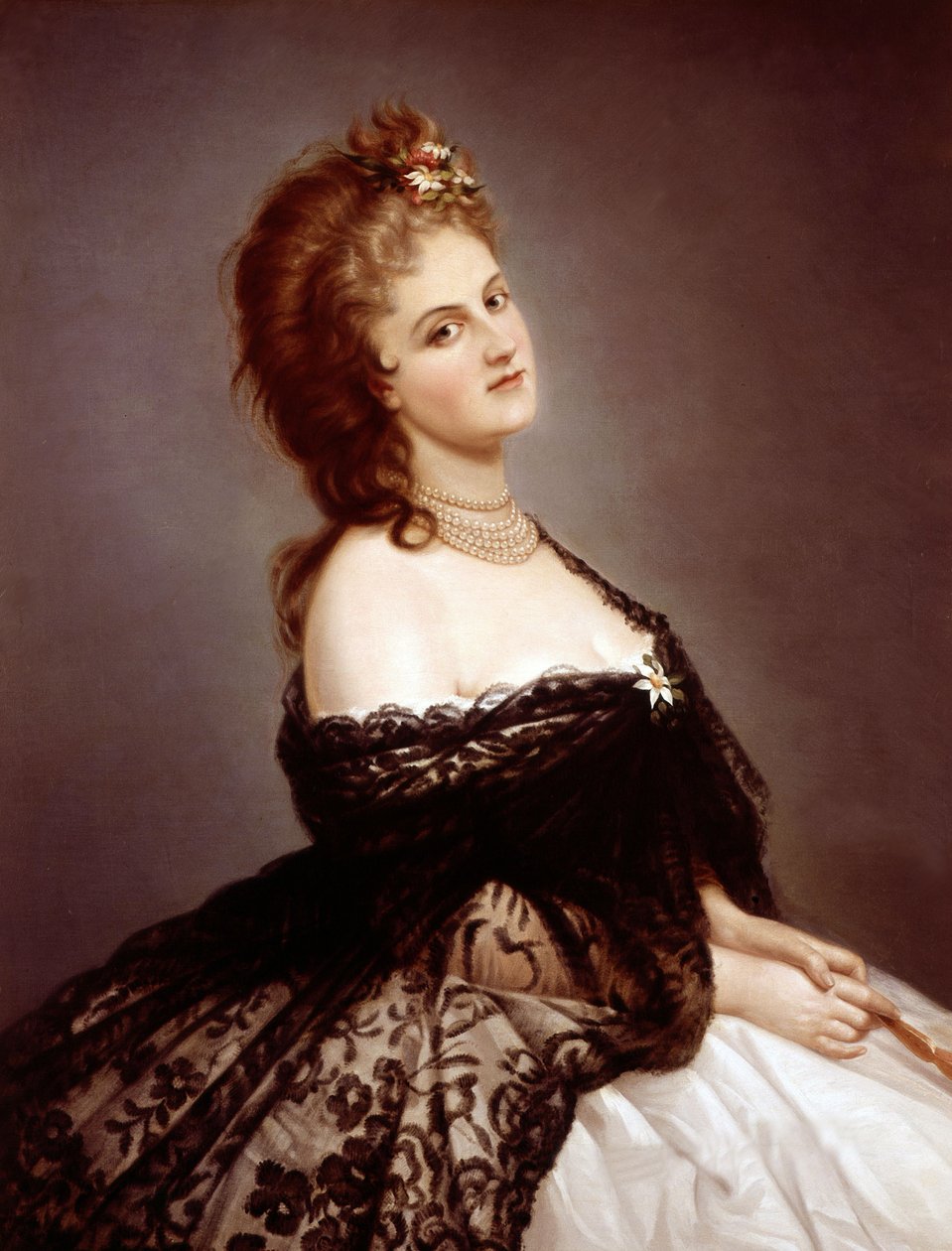 Virginia Oldoini, Gräfin von Castiglione, nach einem Foto von Pierre-Louis Pierson, 1862 von Michele Gordigiani