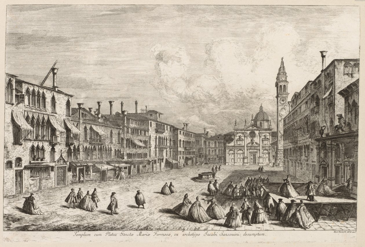 Ansichten von Venedig: S. Maria Formosa, 1741 von Michele Marieschi