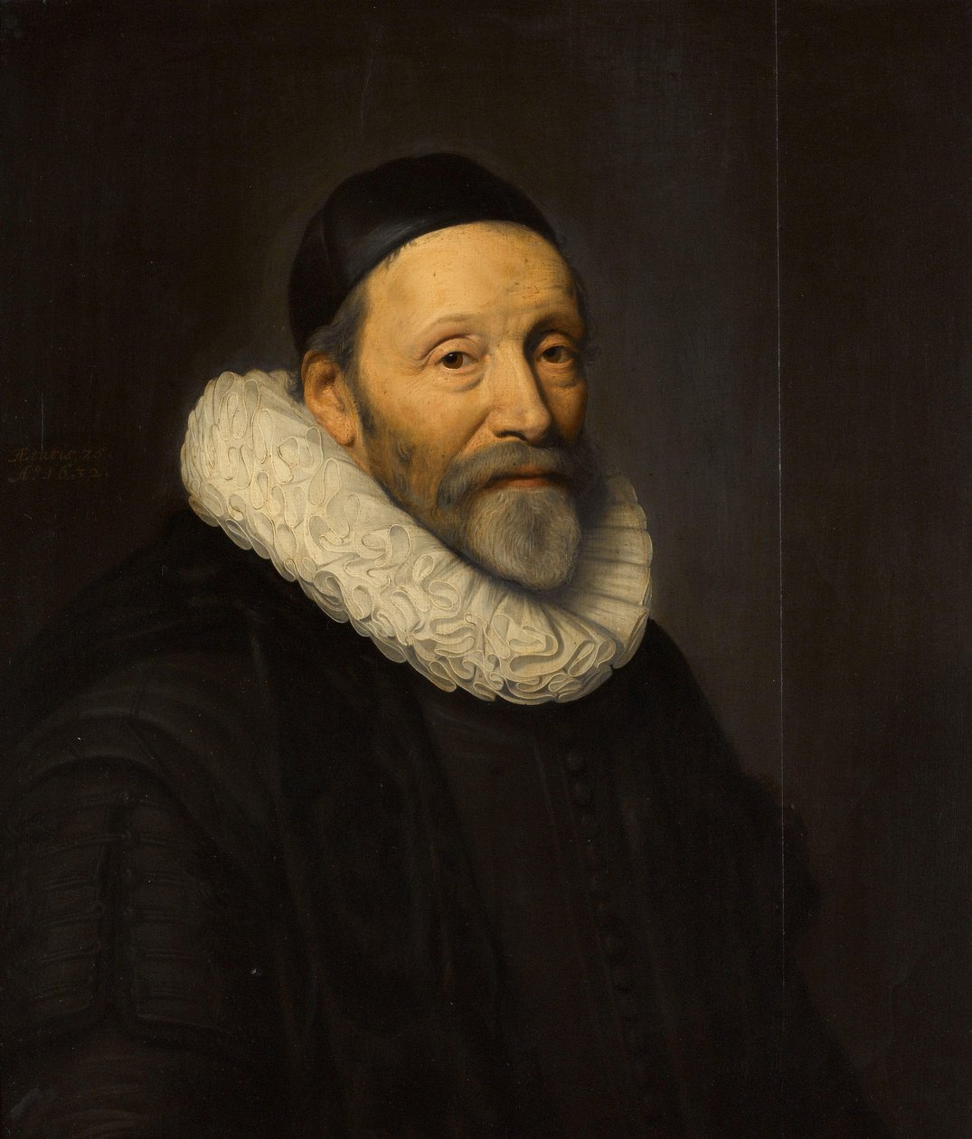 Porträt von Johannes Wtenbogaert (1557-1644) von Michiel Jansz van Mierevelt (workshop of)
