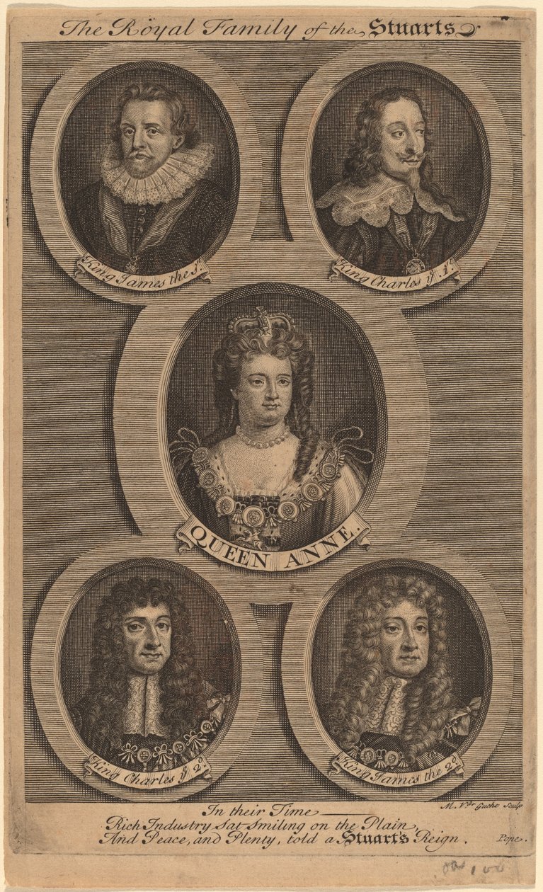 Die königliche Familie der Stuarts von Michiel van der Gucht