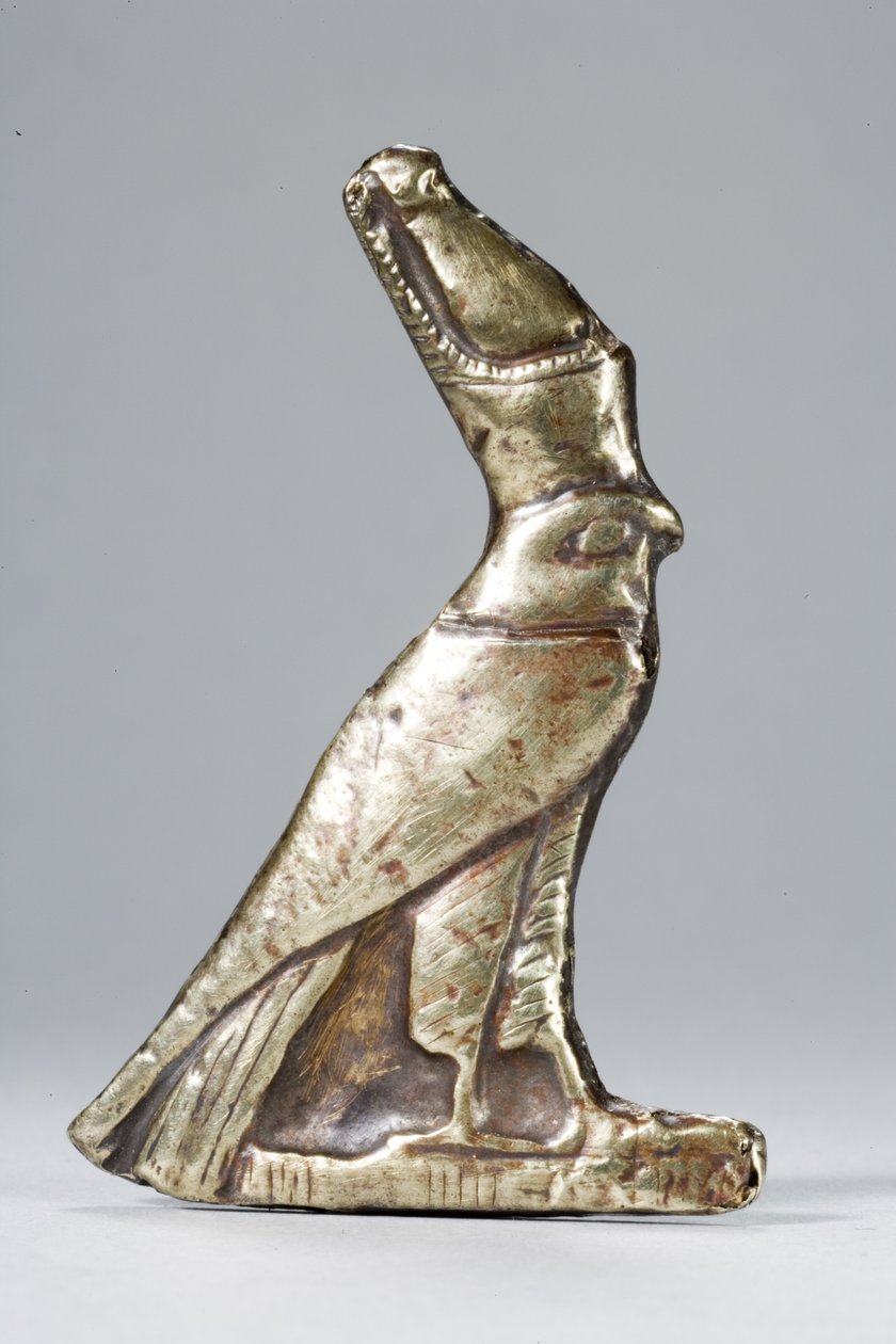 Amulett in Form eines Falken (Elektrum) von Middle Kingdom Egyptian