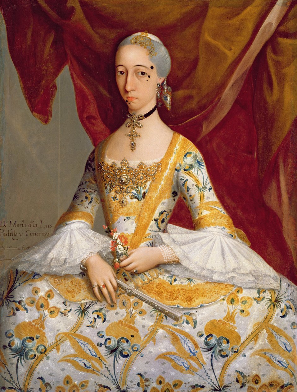 Doña Maria de la Luz Padilla y Cervantes von Miguel Cabrera