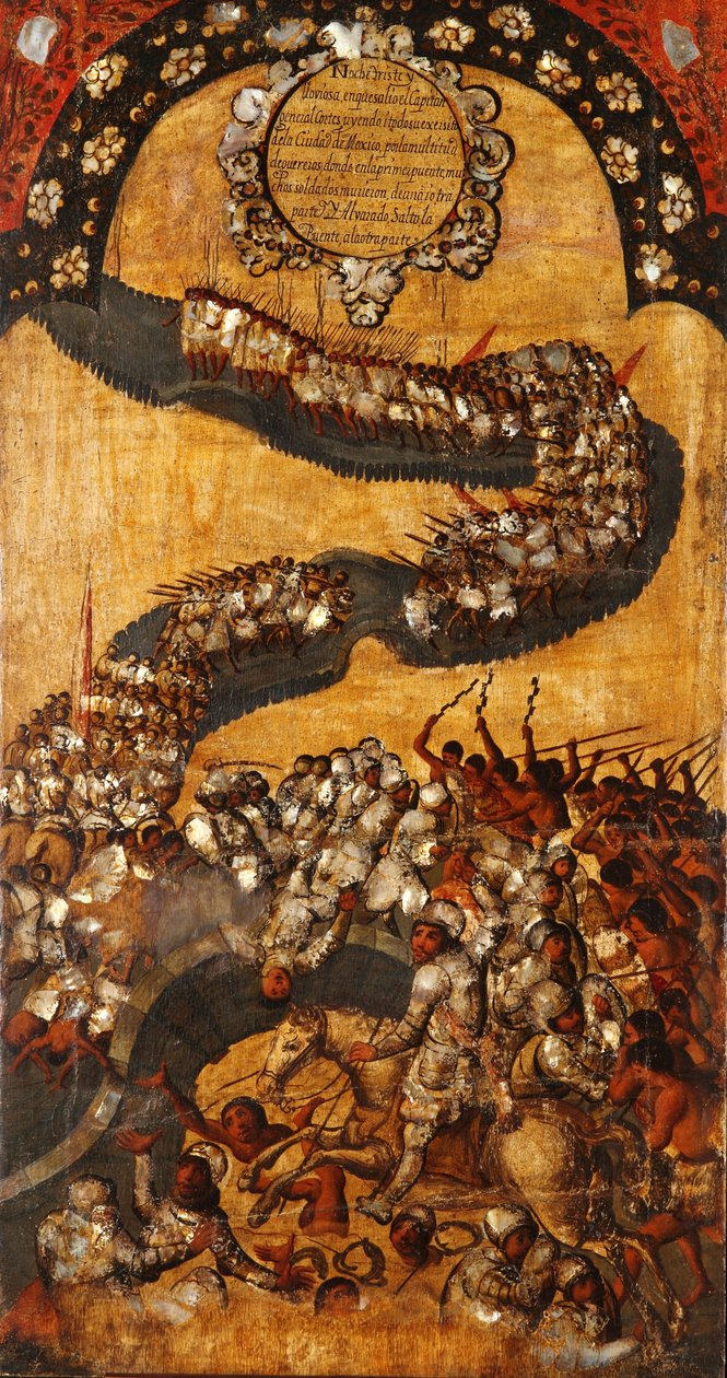 Die Eroberung Mexikos, Tafel XVIII, ca. 1696-1715 von Miguel Gonzalez