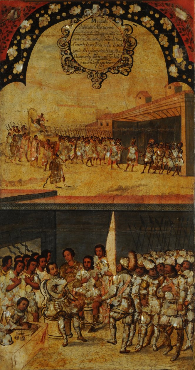 Die Eroberung Mexikos, Tafel XV, ca. 1696-1715 von Miguel Gonzalez