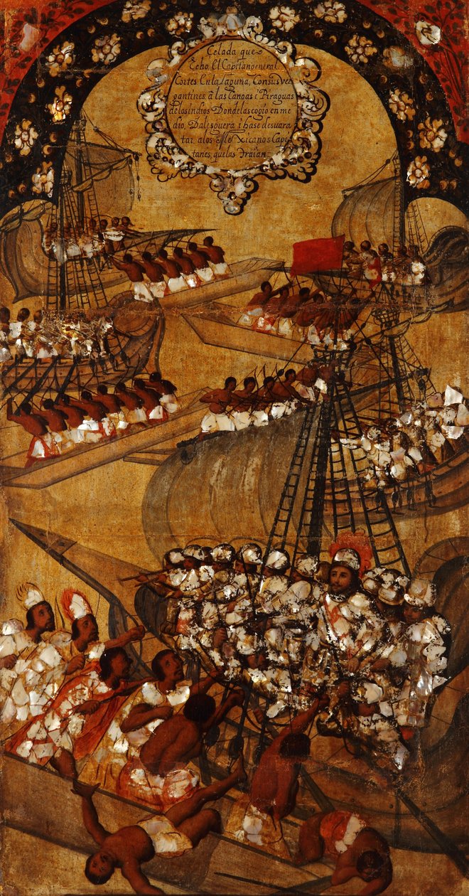 Die Eroberung Mexikos, Tafel XXII, ca. 1696-1715 von Miguel Gonzalez