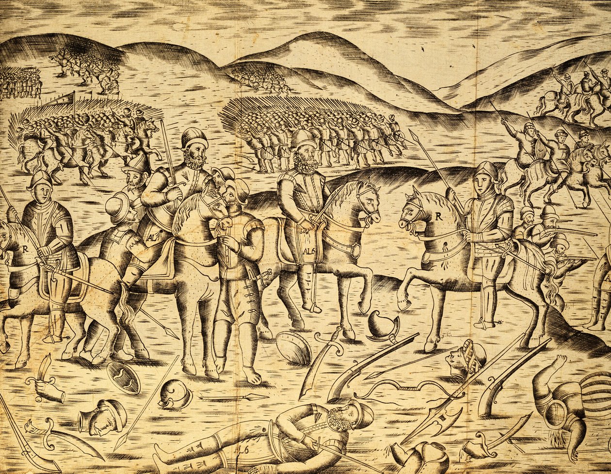 Schlacht von Alcacer Quibir oder Ksar El-Kebir gegen die Portugiesen, 4. August von Miguel Leitão de Andrada