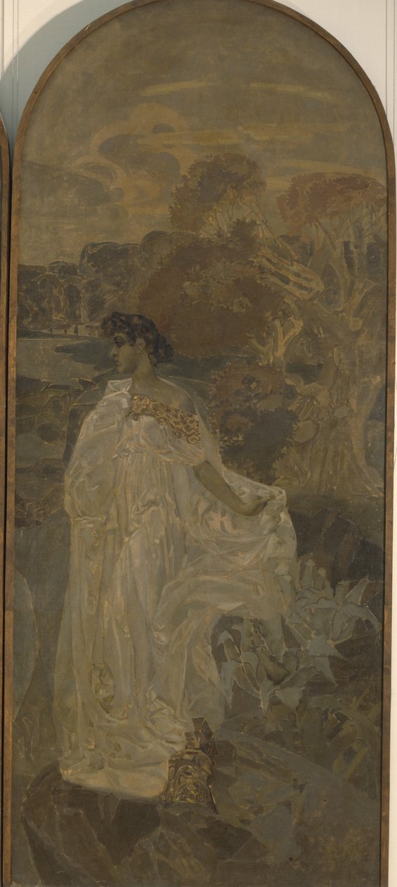 Minerva Triptychon Das Urteil des Paris, 1893 von Mikhail Aleksandrovich Vrubel