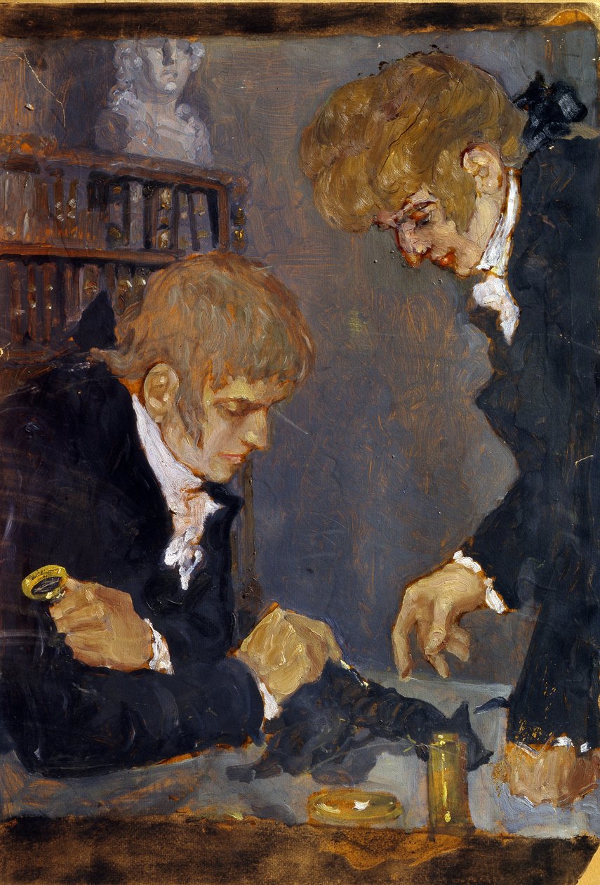 F. G. Cuvier und E. G. Saint Hilaire von Mikhail Dmitrievich Ezuchevsky