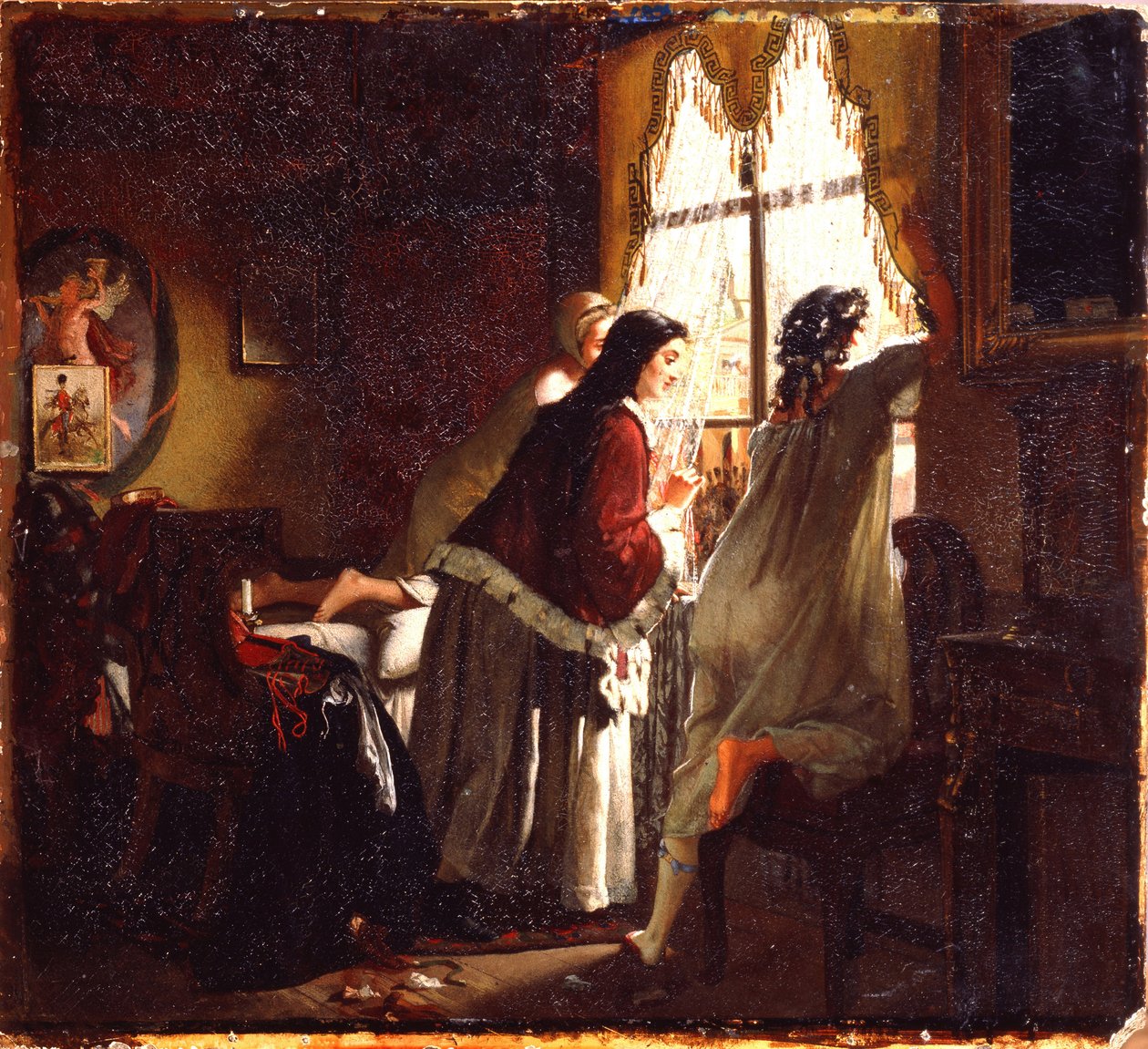 Illustration zum Gedicht Die Frau des Tambower Schatzmeisters nach M. Lermontow, 1862 von Mikhail Petrovich Klodt Baron