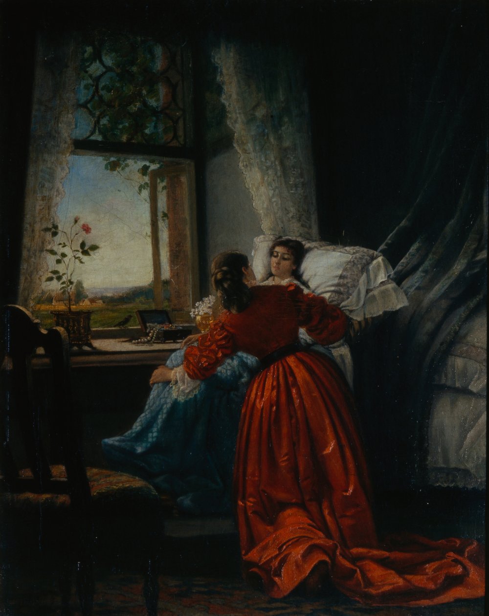 Krankenbesuch von Mikhail Petrovich Klodt Baron