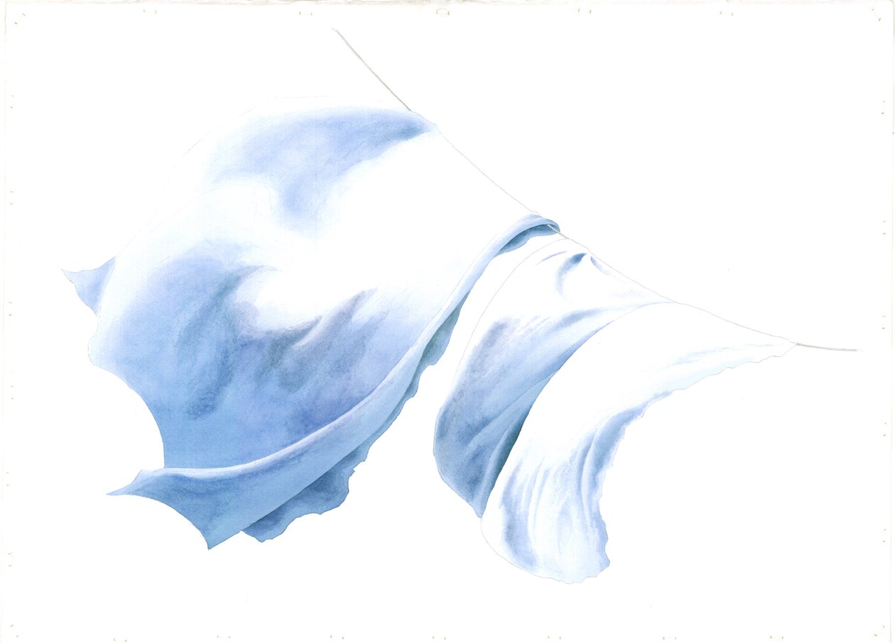 Laken und Kissenbezüge im Tiree-Wind, 2004 von Miles Contemporary Artist Thistlethwaite