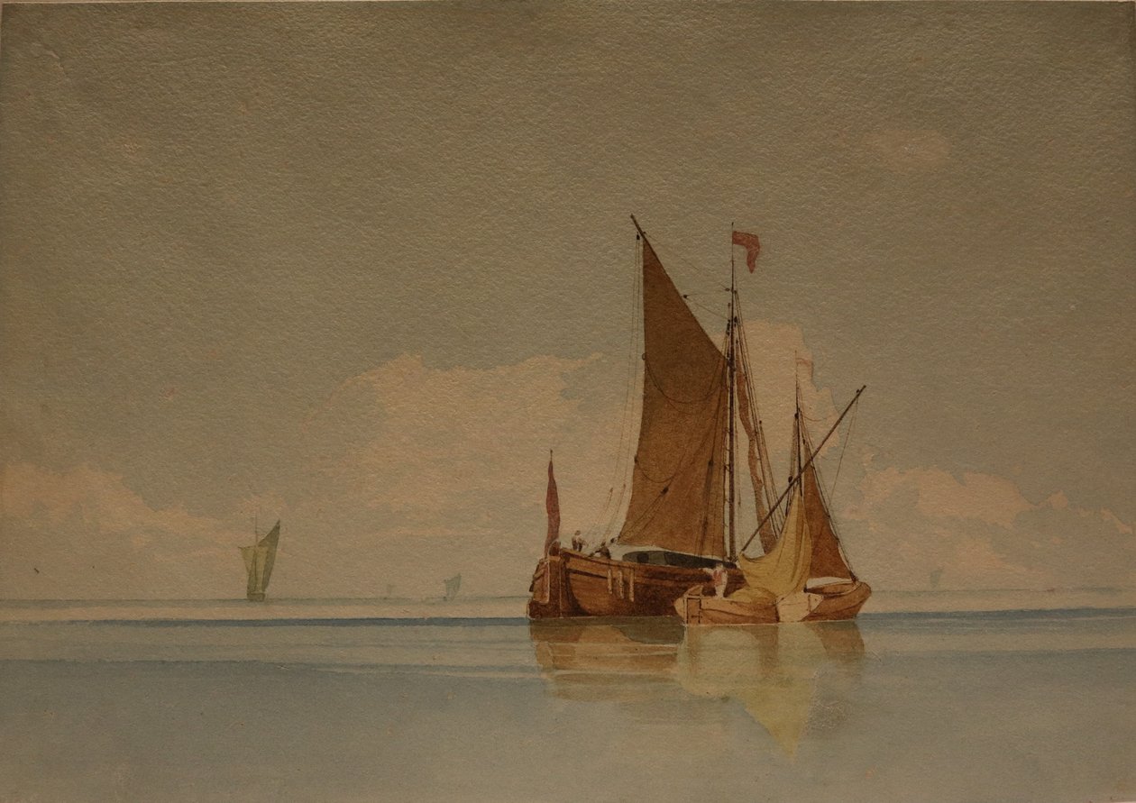 Eine Ruhe, Datum unbekannt (Aquarell und Bleistift auf Papier) von Miles Edmund Cotman