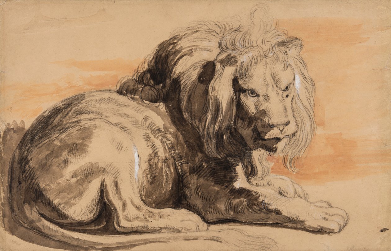 Der Rubens-Löwe, ca. 1840 von Miles Edmund Cotman