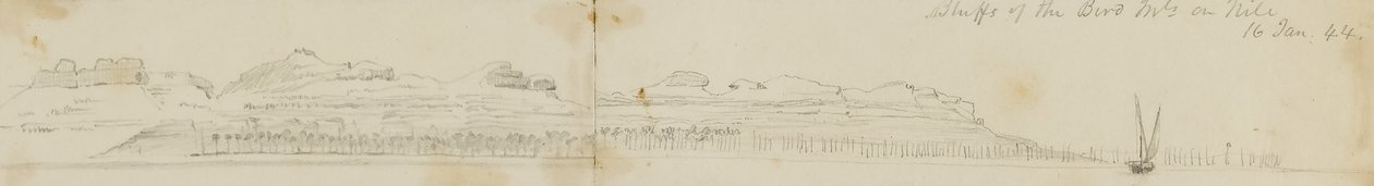 Kliffs der Biro-Berge am Nil von Miner Kilbourne Kellogg