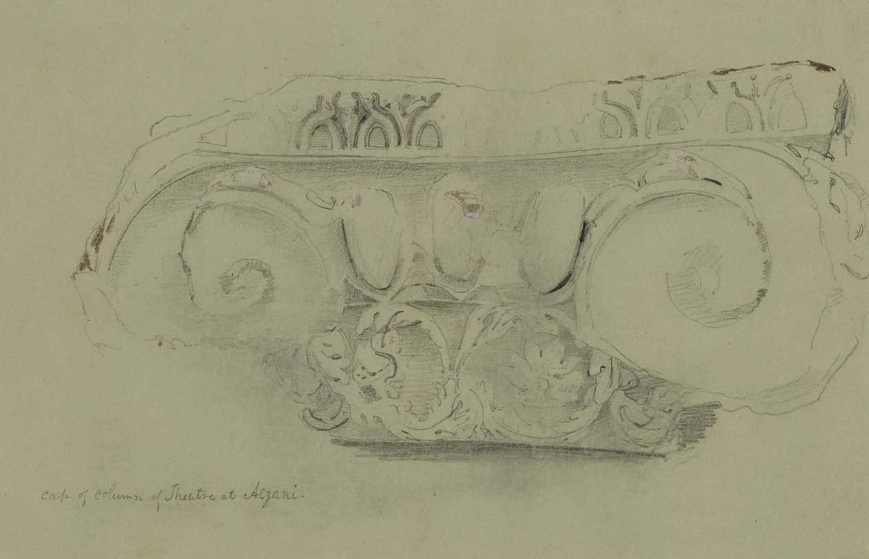 Kapitell der Säule im Theater von Azani von Miner Kilbourne Kellogg
