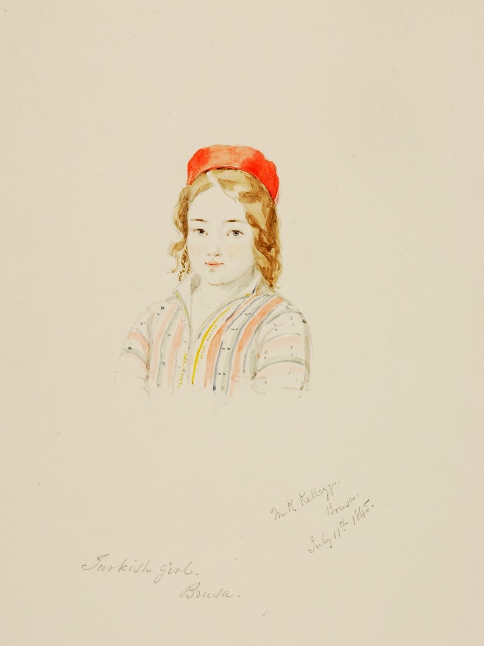 Türkisches Mädchen, Brusa von Miner Kilbourne Kellogg