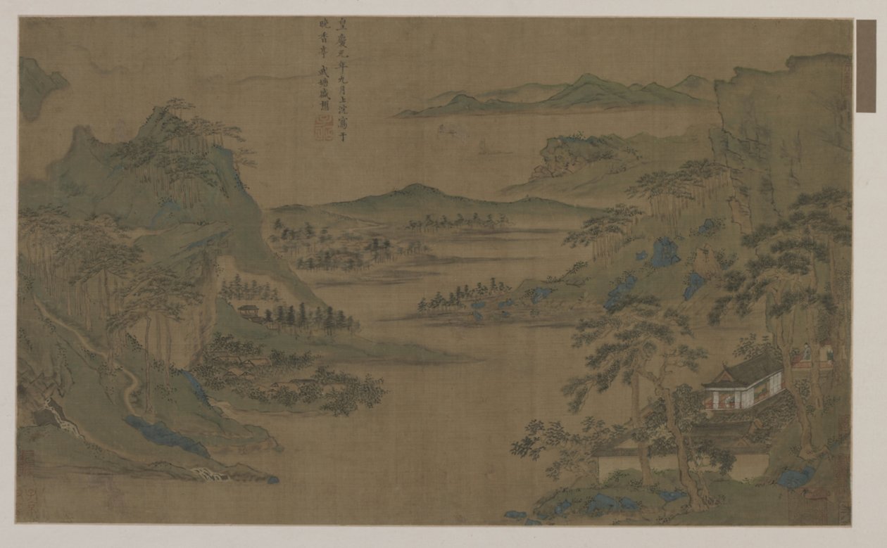 Ein weiter Blick auf Berge und Wasser von Ming Dynasty Chinese School