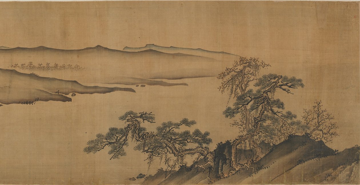 Hügel entlang eines Flusses, 16.-17. Jahrhundert von Ming Dynasty Chinese School