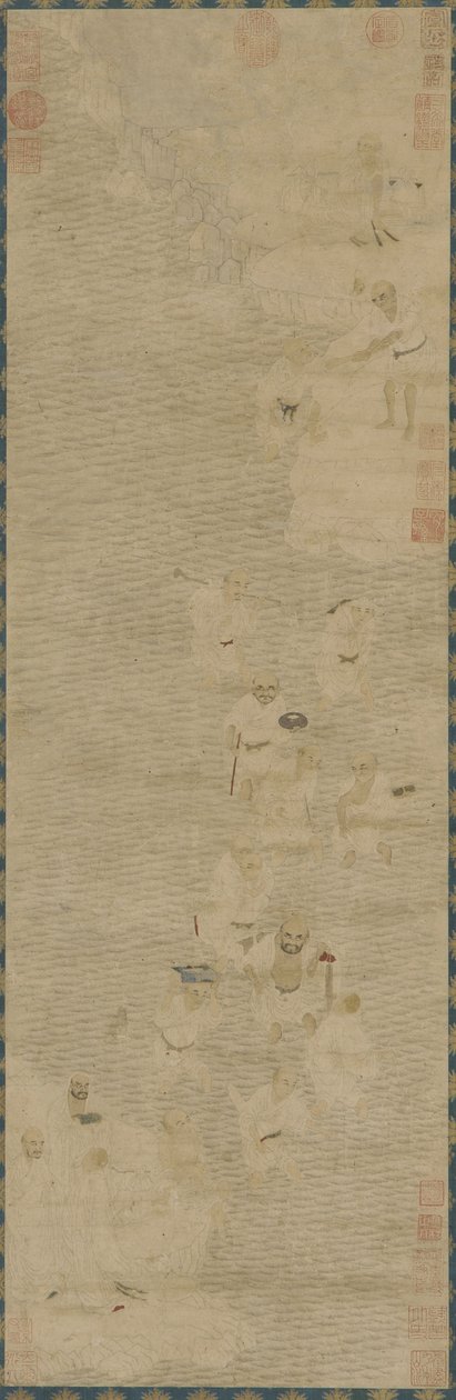 Luohan überquert einen Fluss, 16.-17. Jahrhundert von Ming Dynasty Chinese School