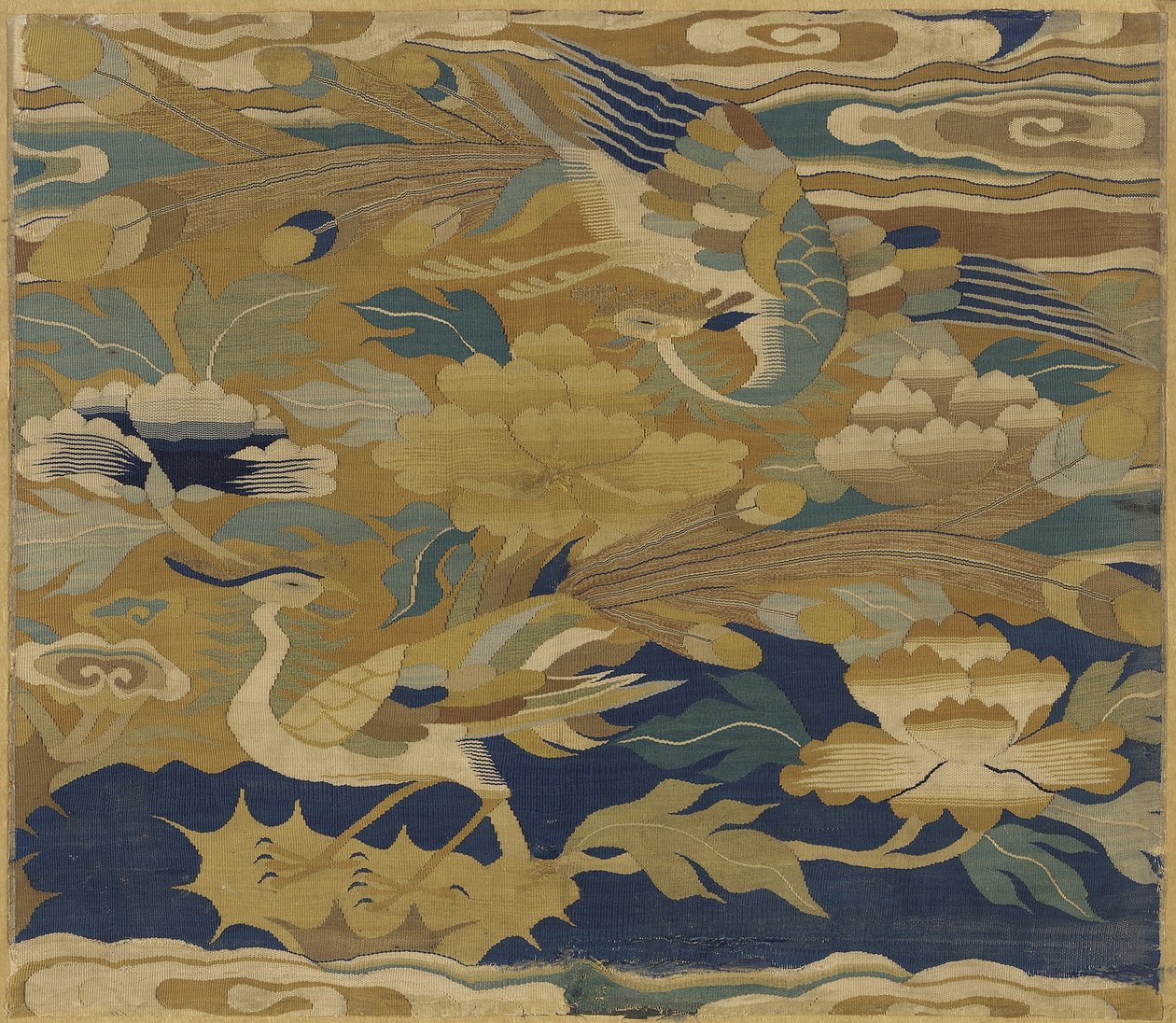 Phönixe und Pfingstrosen, 14.-15. Jahrhundert von Ming Dynasty Chinese School
