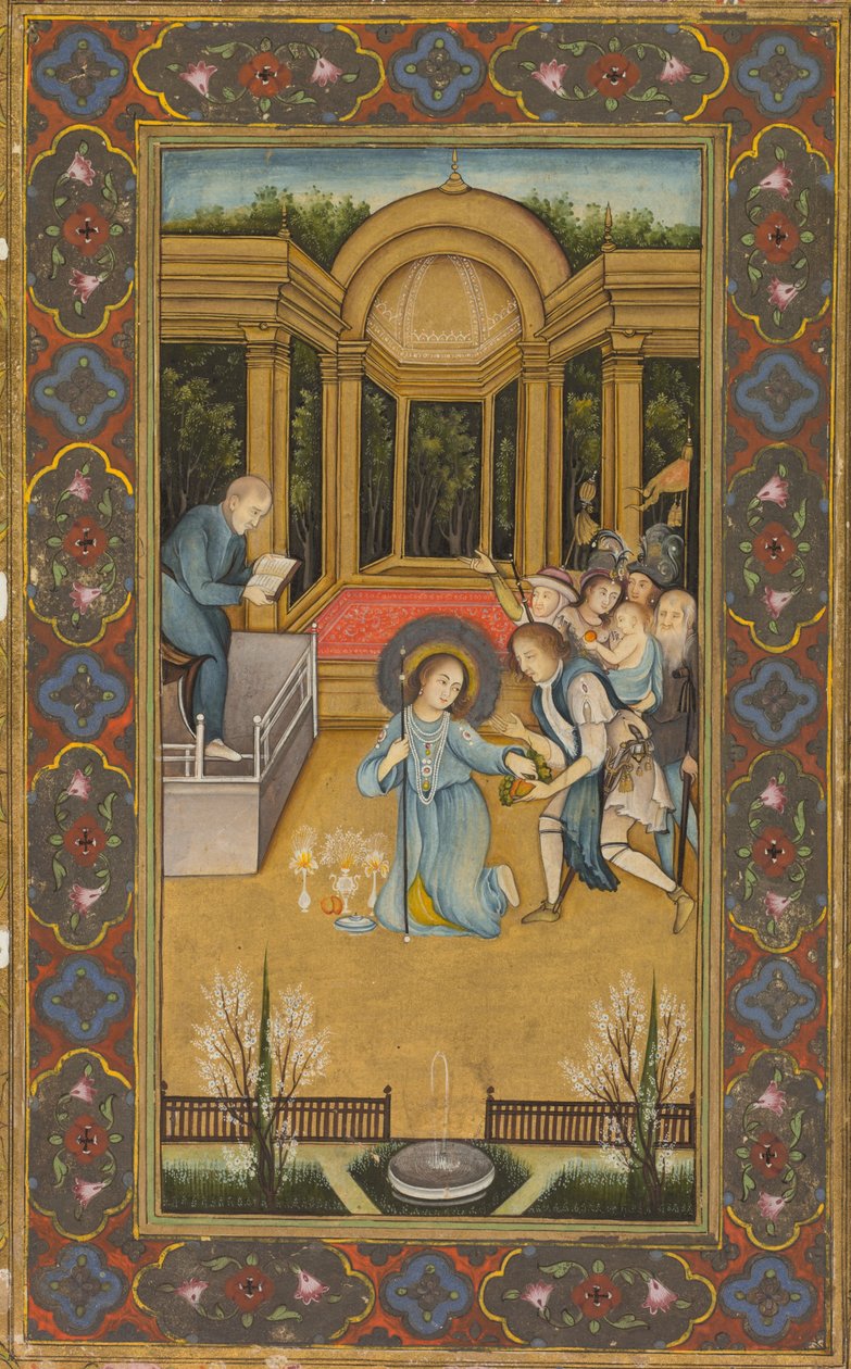 Jesus unter den Ärzten im Tempel, um 1760 von Mir Kalan Khan