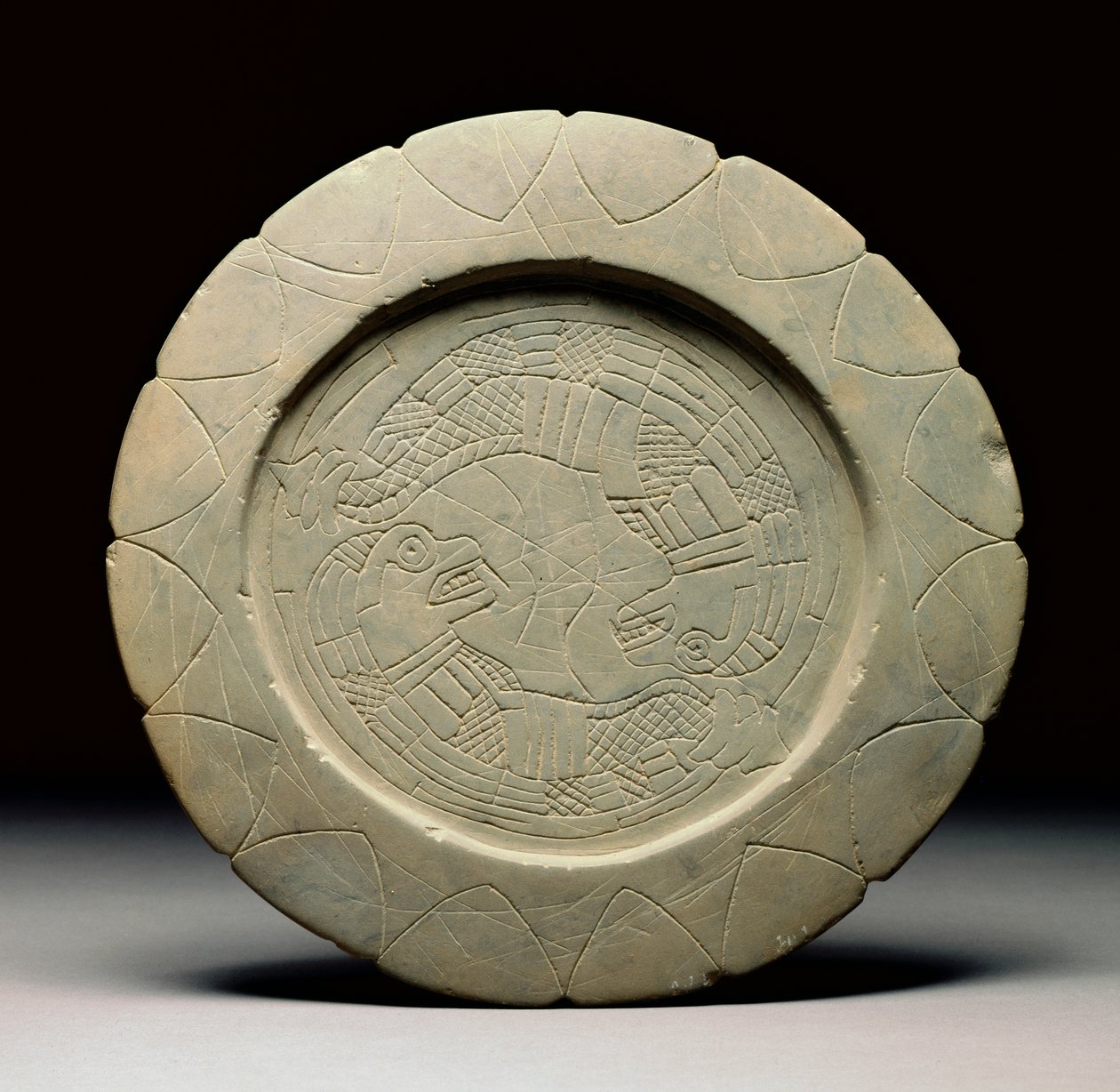 Palettenstein, Moundville, 1200-1500 von Mississippian culture