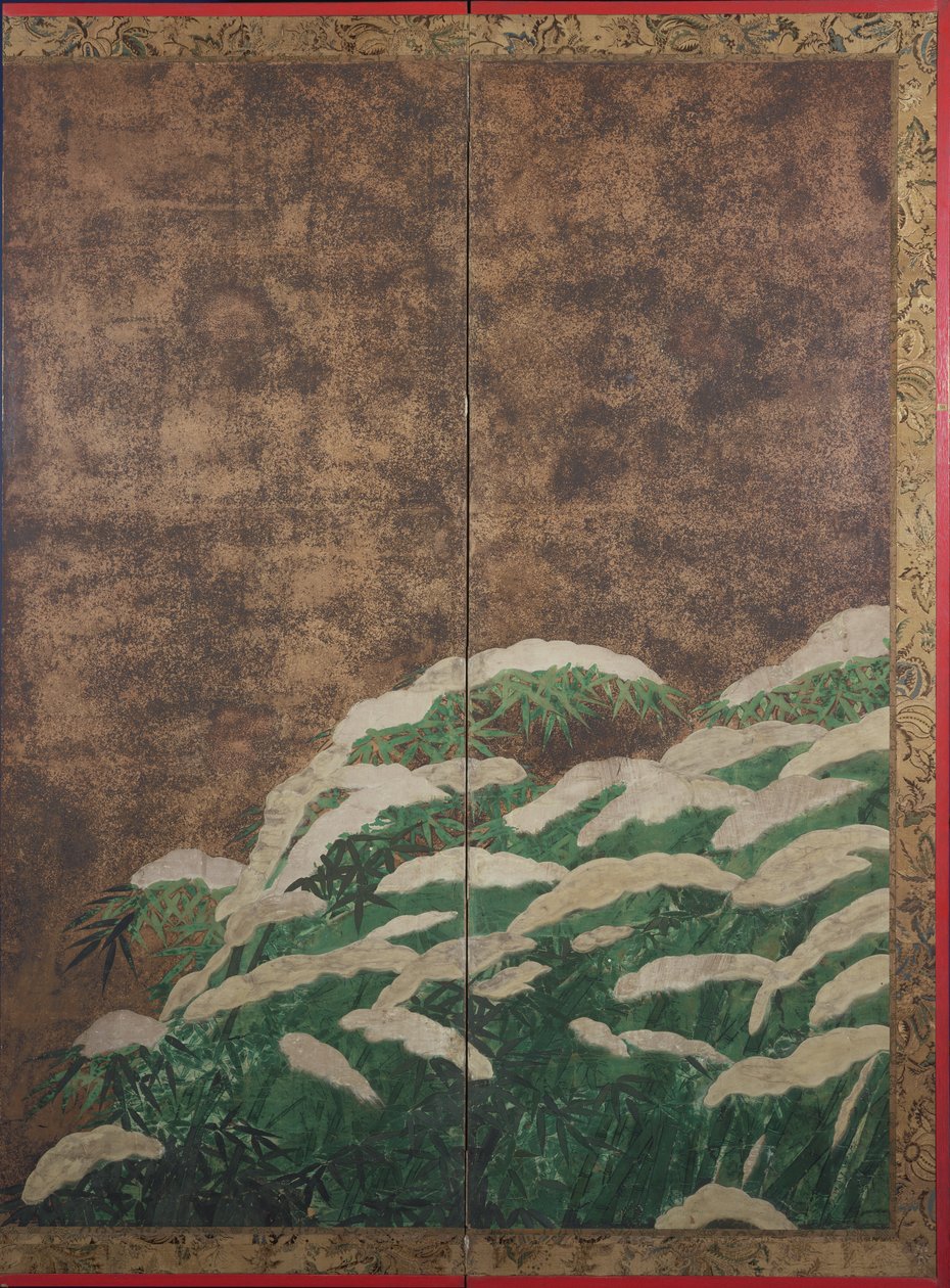 Bambus im Schnee, ca. 1600 von Mitsuyoshi Tosa