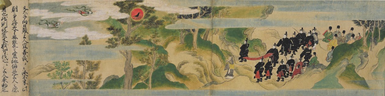 Geschichte der Gründung des Geppoji-Tempels, Muromachi-Periode, ca. 1495 von Mitsuyoshi Tosa