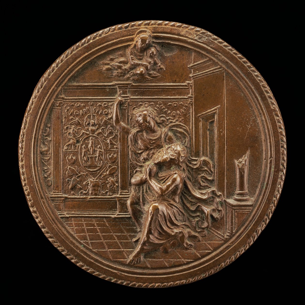 Augustus und die Tiburtinische Sibylle, spätes 15. - frühes 16. Jahrhundert von Moderno