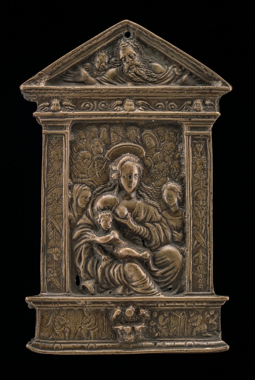 Madonna mit Kind und Heiligen, spätes 15. - frühes 16. Jahrhundert von Moderno