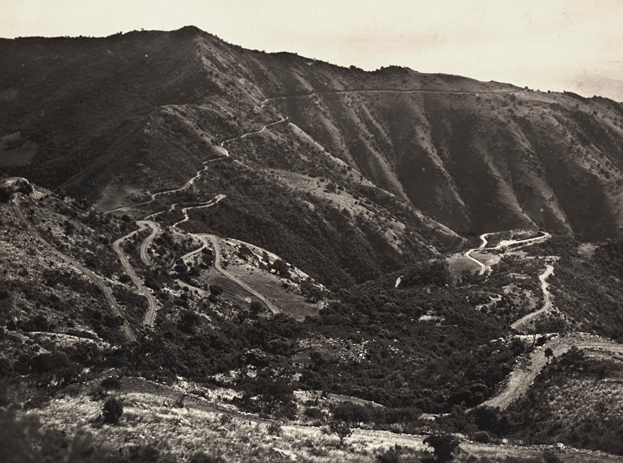 Die Straße auf den Massaua-Asmara-Hügeln, 09/05/1936 von Modestino Baldinetti