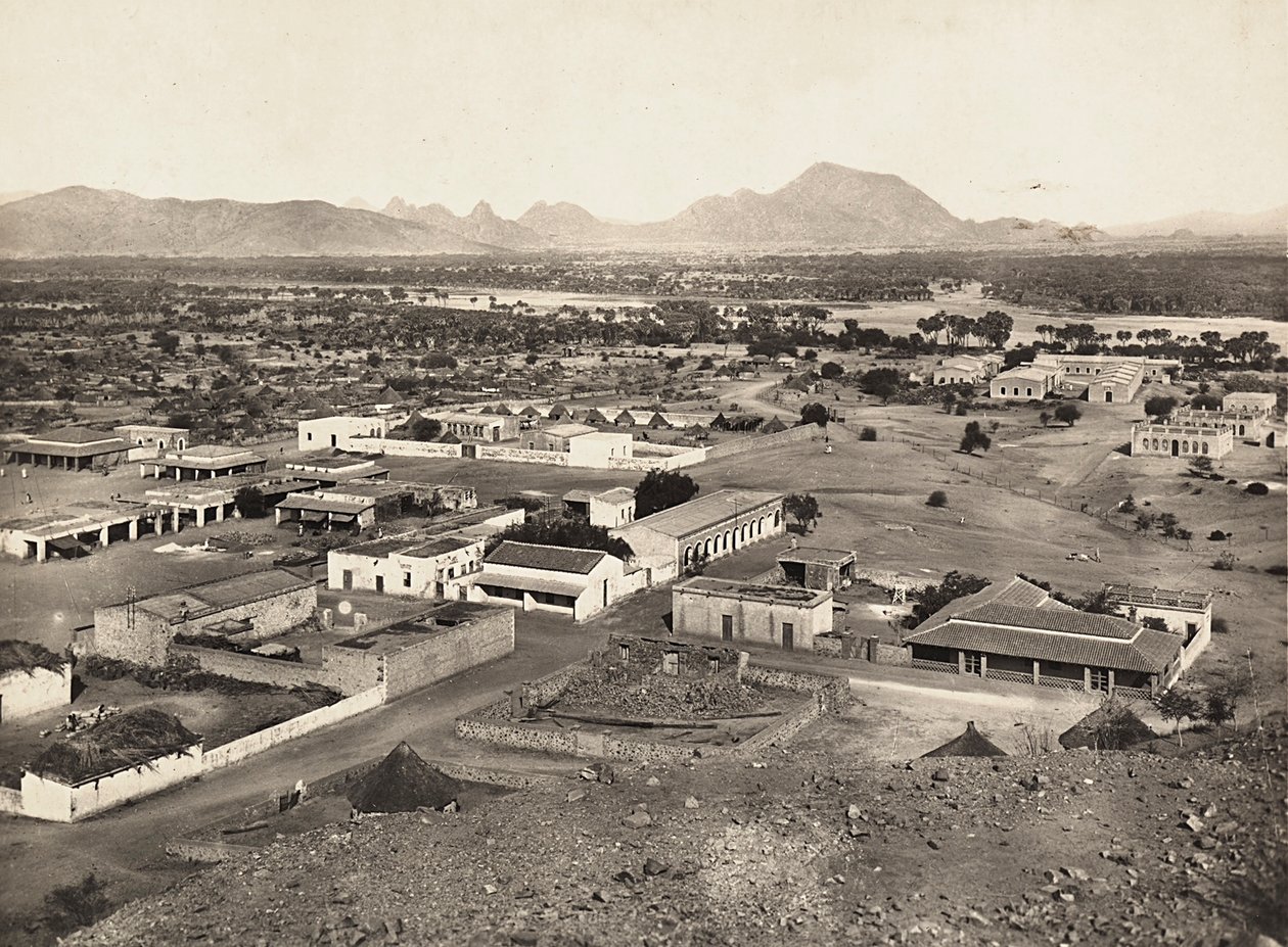 „Ein Imperium aufbauen“ im faschistischen Zeitalter: Blick auf Agordat, 09/05/1936 von Modestino Baldinetti